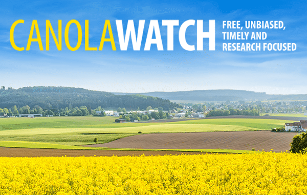 Read Canola Watch: Free, unbiased, timely and research focused