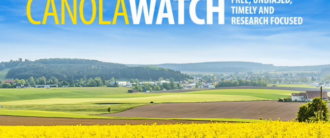 Read Canola Watch: Free, unbiased, timely and research focused